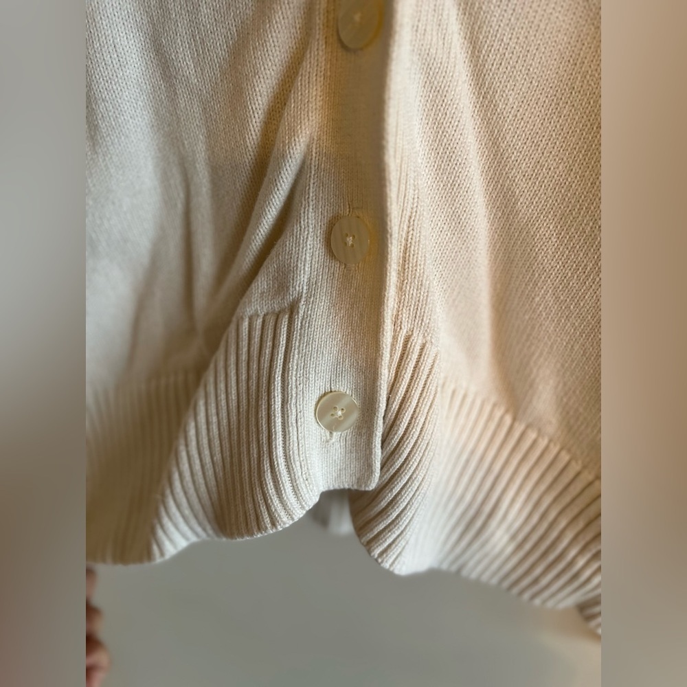 Muji Knit White Cardigan - Picture 9 of 9